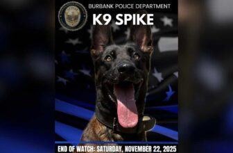 Department Honors K9 Spike After He Gave His Life in the Line of Duty