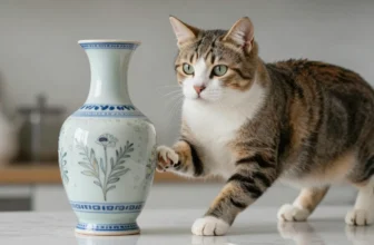 Why Cats Knock Things Off Counters and Shelves